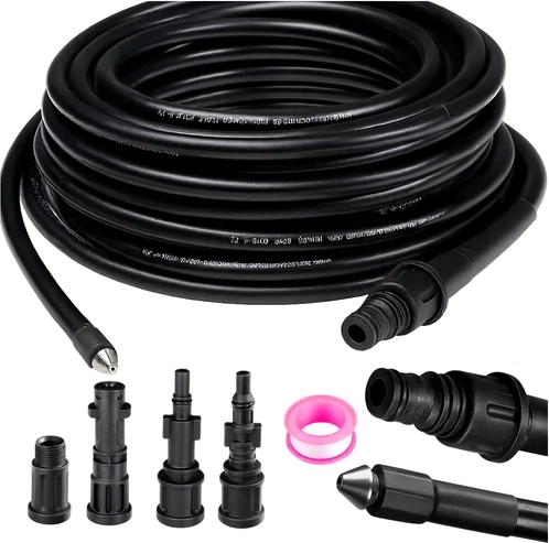 Ruhhy rioolreinigingsslang met adapter 20 m