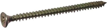 Universele schroef, volledig schroefdraad 4,5 × 40 mm geel verzinkt 500 stuks