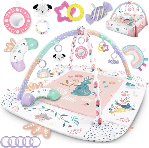 Interactieve educatieve speelmat 3-in-1 110 × 100 cm Ptaszek NUKIDO