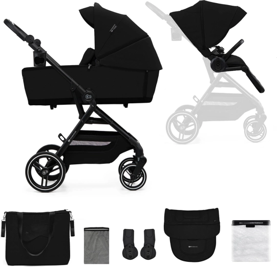 Kinderkraft Select Yoxi 2-in-1 combikinderwagen pure black