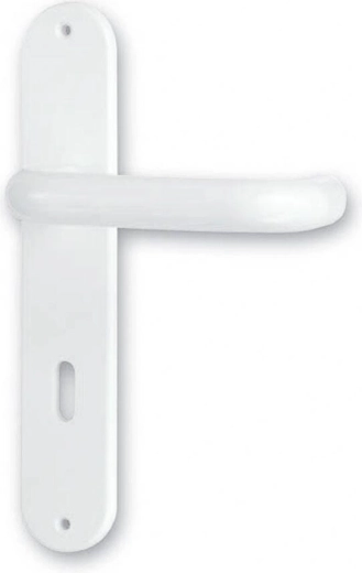 standaard witte kunststof deurkruk 90 mm