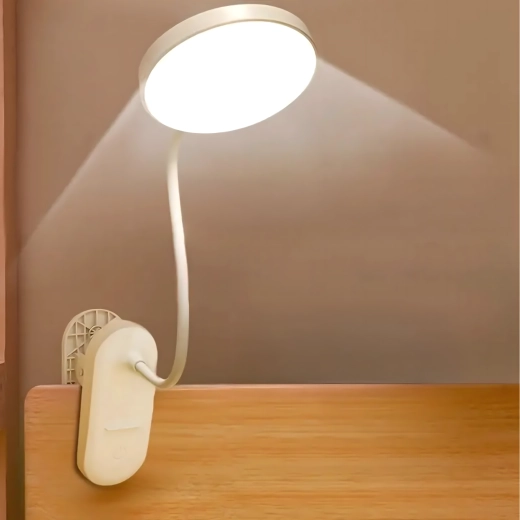 Draadloze LED-klemlamp voor lezen en werken