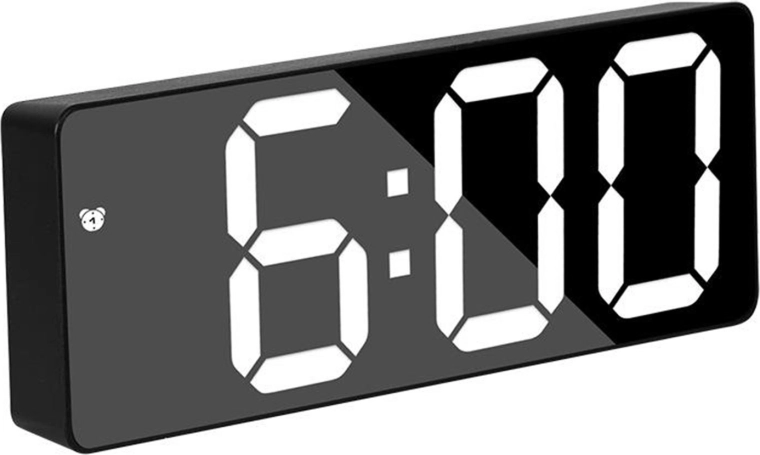LED elektronische wekker met thermometer Smart-Time - 1 stuk