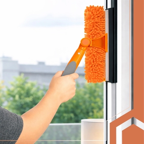 Kop draaibaar 180° voor eenvoudig reinigen van hoeken en randen