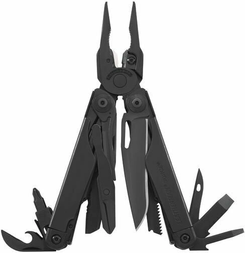 Leatherman Surge multifunctioneel gereedschap, 21 functies, volledig metalen, zwart
