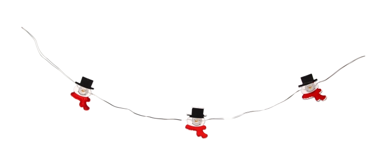 Schattige sneeuwpoppen op elk lampje