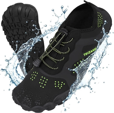 Waterschoenen Trizand zwart, antislipzool 5 mm, maat 42