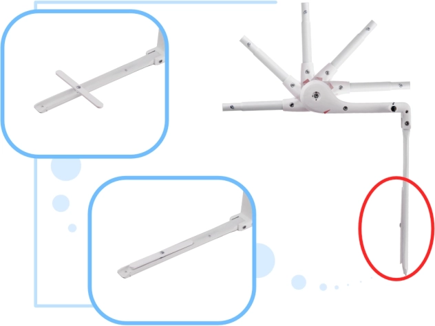 Neerklapmechanisme met vergrendeling
