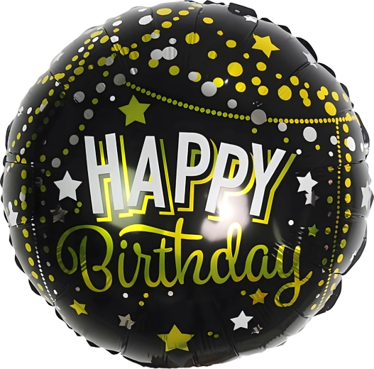 Set van grote Happy Birthday-ballonnen, 5 stuks