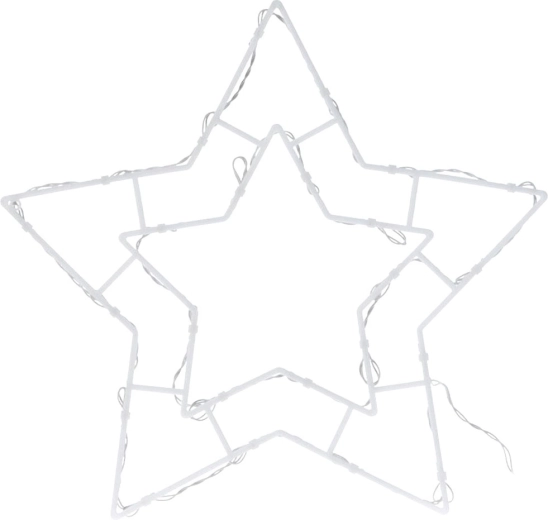 Verlichte raamster 24 LED 41 × 39 cm