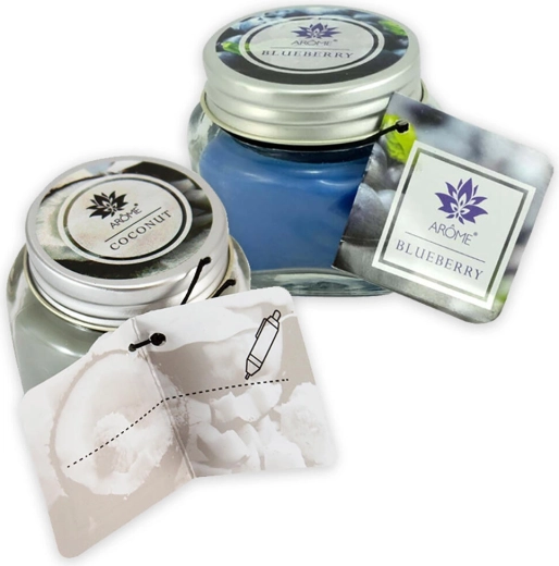 Stijlvolle glazen pot met deksel