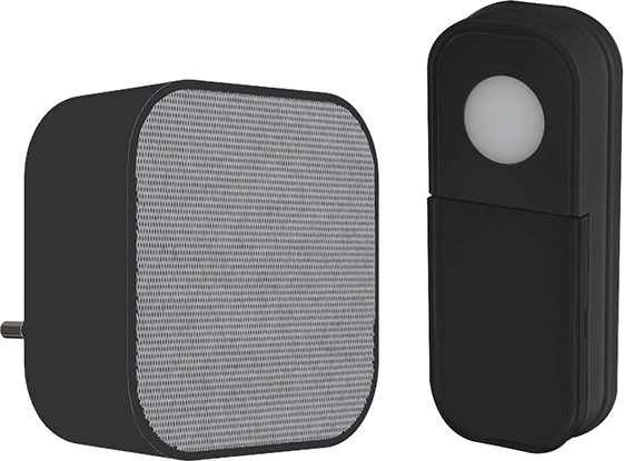 Solight draadloze deurbel voor in het stopcontact 180 m zwart met learning code