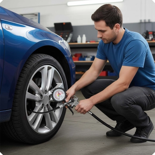 Precies oppompen met manometer