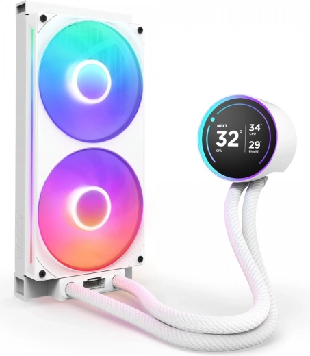 NZXT Kraken Elite 280 RGB v2 LCD waterkoeling wit