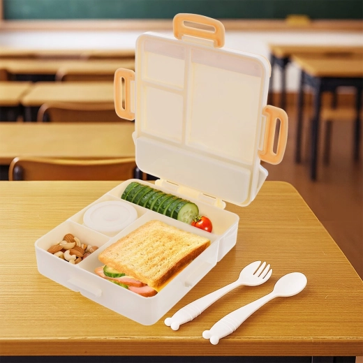 Ingedeelde ruimte voor een overzichtelijke snack
