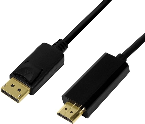 LogiLink DisplayPort 1.2 naar HDMI 1.4-kabel, 2 m, zwart