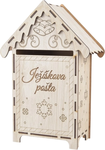 Houten brievenbus voor het Kerstkind