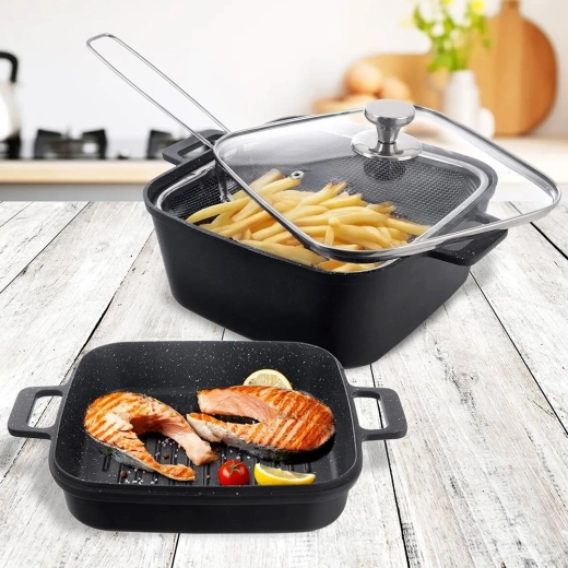 Veelzijdig gebruik: frituren, grillen en ovengerechten