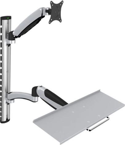 Wandarm voor monitor en toetsenbord, max. 27", max. 8kg, draaibaar 360°