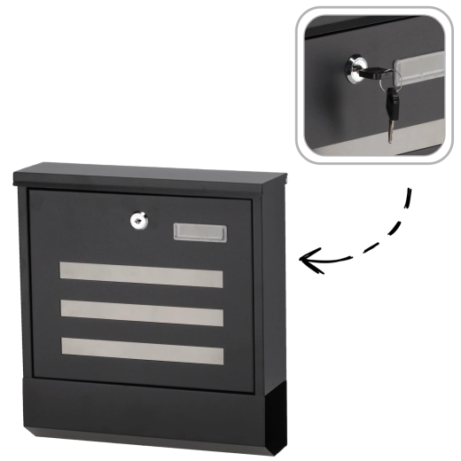 Brievenbus FALCON 30,5 × 33,5 × 10 cm - 1 stuk