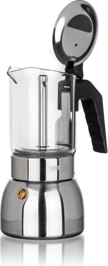 Veiligheidsventiel en robuuste roestvrijstalen basis