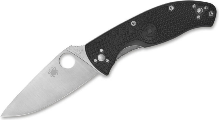 Spyderco Tenacious Lightweight – zwart EDC-zakmes, satijnen lemmet 8,6 cm, FRN