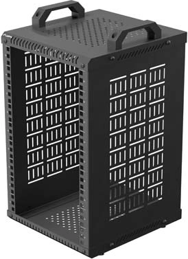 Open rack 10" 9U 280 × 300 zwart Lanberg