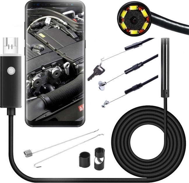 Endoscopische inspectiecamera 10 m voor Android en pc