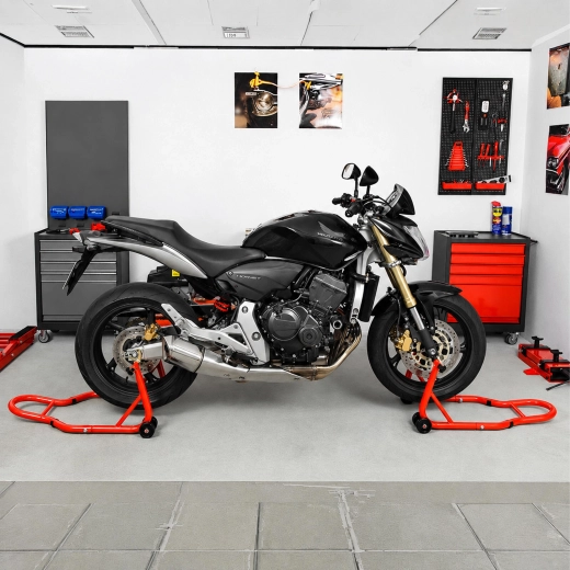 Universele verstelbare motorfiets-werkstandaard voor en achter 450 kg