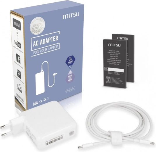 Mitsu USB‑C voedingsadapter 100 W PD voor laptop