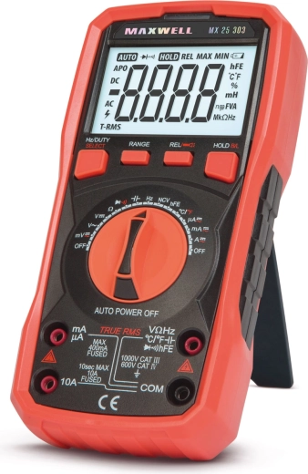 Digitale True RMS-multimeter met temperatuurmeting