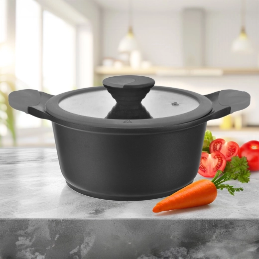 Glazen deksel voor controle tijdens het koken