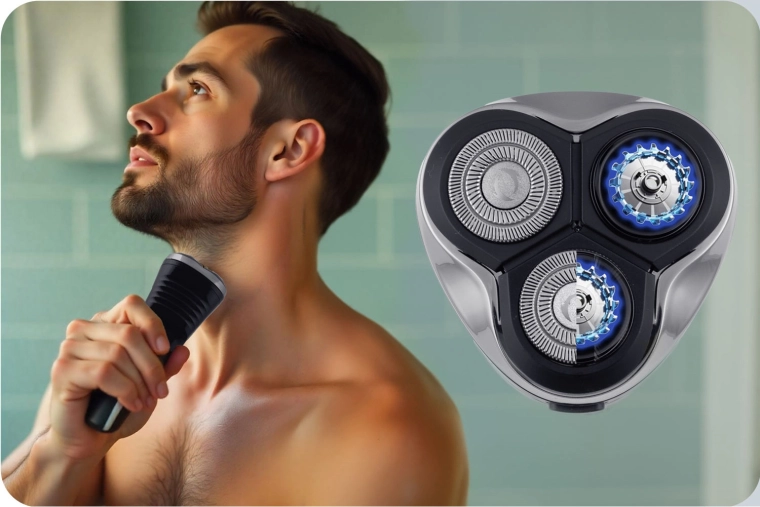 Gladde roterende scheerbeurt zonder trekken