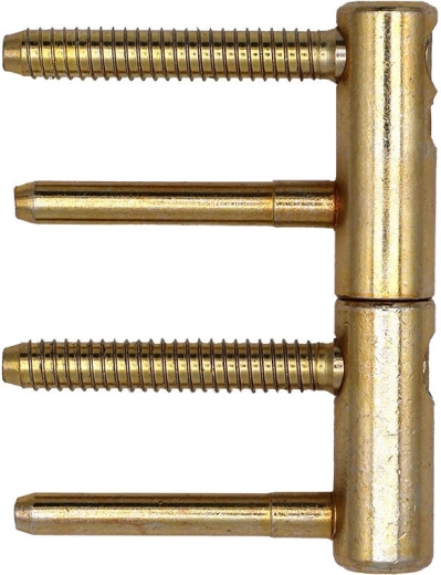 Deurscharnier TRIO 15 compleet - 10 stuks – Geel zink