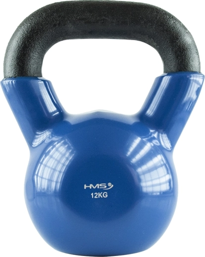Kettlebell HMS 12 kg met vinylcoating