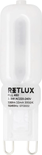 LED-lamp Retlux RLL 460 G9 3,3 W warm wit