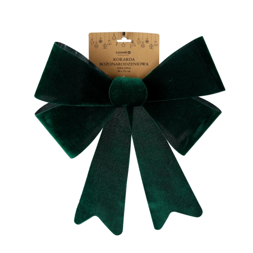 Kerstdecoratieve strik groen 36 × 51 cm