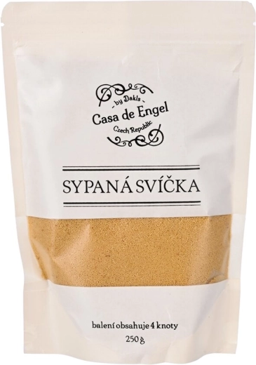 Was voor strooikaarsen beige met 4 lonten 250 g