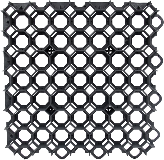 Grasbetontegel 49 × 49 × 4 cm – Zwart