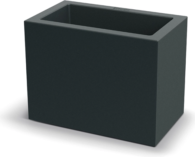 Bloembak Geneca Case donkergrijs 58 cm