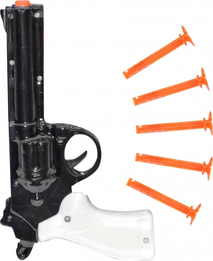 Pistool voor pijltjes met zuignappen 21 cm – set voor kinderen