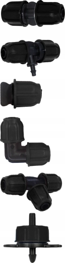 Complete set connectoren en druppelaars