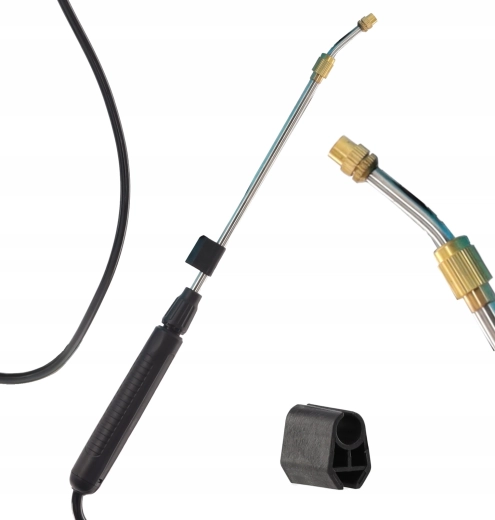 Metalen sproeilans met verstelbare sproeikop