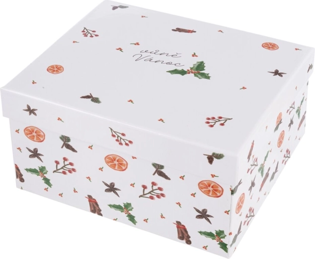 Papieren geschenkdoos Kerstgeur