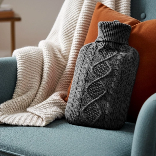 Zachte gebreide hoes voor comfort en isolatie