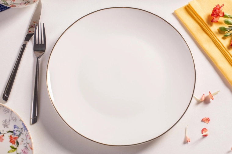 Elegante gouden randafwerking