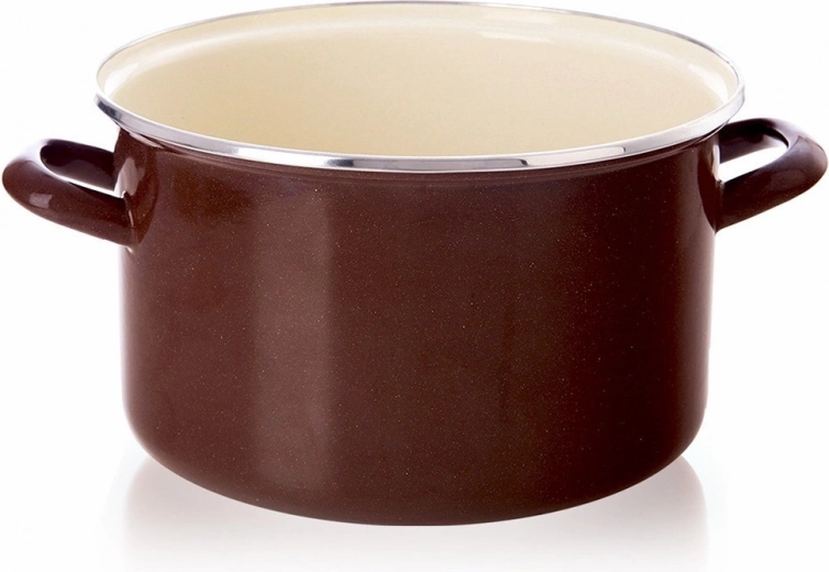 Geëmailleerde pan bruin 26 cm, 6,5 l