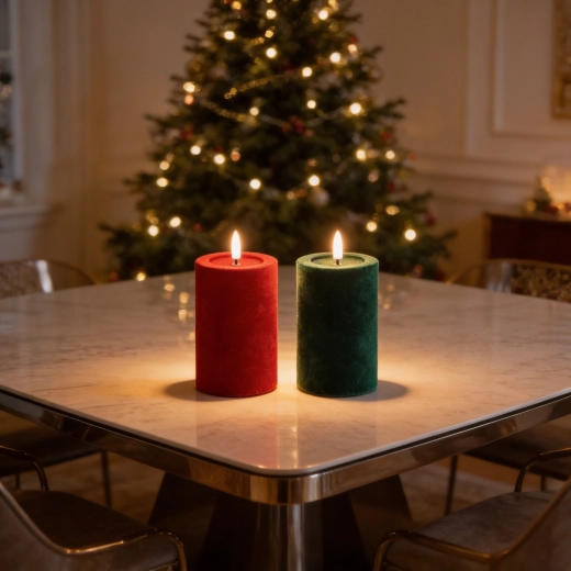 Flakkerende vlam en warm licht