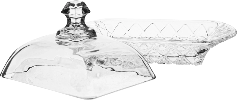 Helder glas en decoratieve textuur