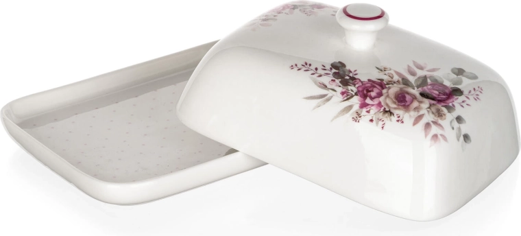 Praktische deksel met greep houdt boter vers